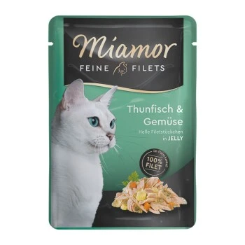 Miamor Feine Filets In Jelly Thunfisch & Gemüse 24x100 G 1 Miamor Feine Filets In Jelly Thunfisch & Gemüse 24x100 G