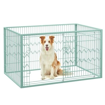 FEANDREA Welpenauslauf 4-teilig Schwarz Mintgrün 1 FEANDREA Welpenauslauf 4-teilig Schwarz Mintgrün