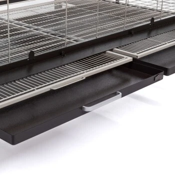 Montana Cages Voliere Paradiso 120 Hellgrau/ Dunkelgrau 2 Montana Cages Voliere Paradiso 120 Hellgrau/ Dunkelgrau – Bild 2