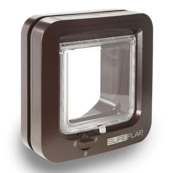 SureFlap Mikrochipgesteuerte Katzenklappe Braun 1 SureFlap Mikrochipgesteuerte Katzenklappe Braun