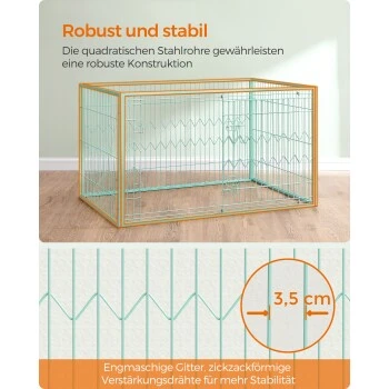 FEANDREA Welpenauslauf 4-teilig Schwarz Mintgrün 7 FEANDREA Welpenauslauf 4-teilig Schwarz Mintgrün – Bild 7