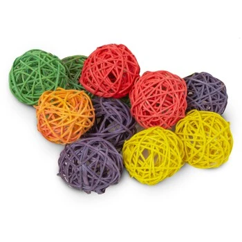 HappyBird DIY Bunte Weidenbälle XL Im 10er Set 1 HappyBird DIY Bunte Weidenbälle XL Im 10er Set