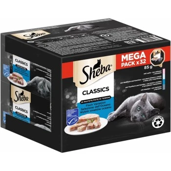 Sheba Multipack Classics In Pastete Fisch Variation 32x85g 1 Sheba Multipack Classics In Pastete Fisch Variation 32x85g