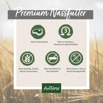 Aniforte Nassfutter Junior Menue Rind 6 X 400g 4 Aniforte Nassfutter Junior Menue Rind 6 X 400g – Bild 4