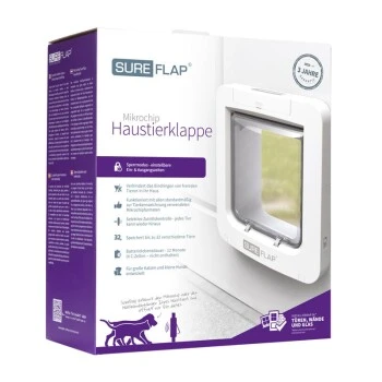SureFlap Sure Flap Mikrochipgesteuerte Haustierklappe Weiß 2 SureFlap Sure Flap Mikrochipgesteuerte Haustierklappe Weiß – Bild 2