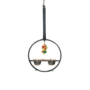 Montana Cages Hängefreisitz Für Papageien Playring Dunkelgrau 1 Montana Cages Hängefreisitz Für Papageien Playring Dunkelgrau