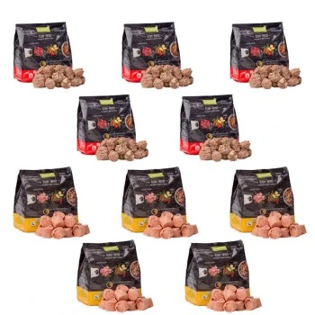 ProCani Menü-Nuggets Rind Und Huhn Paket 10x480g - Frisch & Fertig 1 ProCani Menü-Nuggets Rind Und Huhn Paket 10x480g - Frisch & Fertig