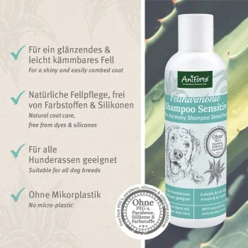 Aniforte Shampoo Sensitiv Fellharmonie 200ml 6 Aniforte Shampoo Sensitiv Fellharmonie 200ml – Bild 6