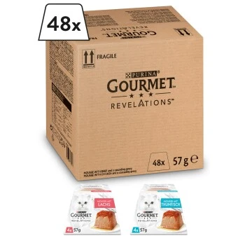 GOURMET Revelations Mousse In Sauce 48x57g Lachs 1 GOURMET Revelations Mousse In Sauce 48x57g Lachs