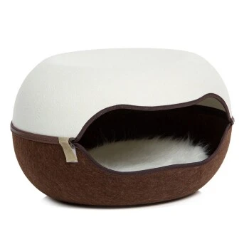 Canadian Cat Company Filz Katzennest 2.0 Weiß 1 Canadian Cat Company Filz Katzennest 2.0 Weiß