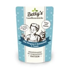 Betty's Landhausküche Frischebeutel Mit Känguru 12 X 100g Für Katze