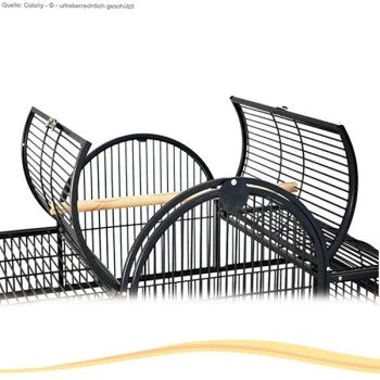 Montana Cages Voliere San Remo II Dunkelgrau 4 Montana Cages Voliere San Remo II Dunkelgrau – Bild 4