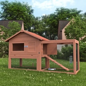 AniOne Kleintierstall Mit Freigehege Woody Cottage 2 AniOne Kleintierstall Mit Freigehege Woody Cottage – Bild 2