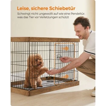 FEANDREA XXL Welpenauslauf Stahl-Gitter 92,5 Cm, 57,5 Cm, 64 Cm 8 FEANDREA XXL Welpenauslauf Stahl-Gitter 92,5 Cm, 57,5 Cm, 64 Cm – Bild 8