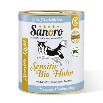 Sanoro Sensitiv BIO-Huhn Mit BIO-Gemüse 6x800g 1 Sanoro Sensitiv BIO-Huhn Mit BIO-Gemüse 6x800g