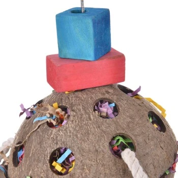HappyBird Papageienspielzeug Coconut-Fun 4 HappyBird Papageienspielzeug Coconut-Fun – Bild 4