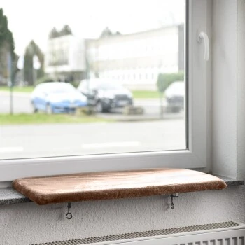 Canadian Cat Company Fensterliege Snuggly Place L Beige 1 Canadian Cat Company Fensterliege Snuggly Place L Beige