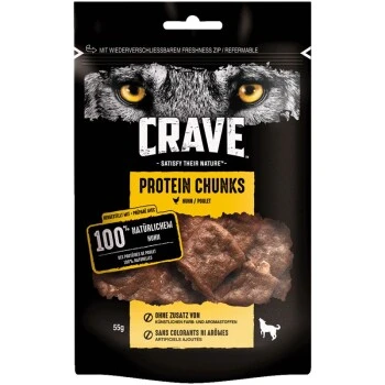 CRAVE Protein Chunks 6x55g 1 CRAVE Protein Chunks 6x55g