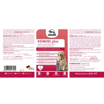 Fortan Keimöl Plus Mit Gamma-Linolen 500 Ml 2 Fortan Keimöl Plus Mit Gamma-Linolen 500 Ml – Bild 2