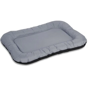 Knuffelwuff Faltbare Reisematte Orthopädisch Tacoma Aus Velours Mit Handwebcharakter Anthrazit M-L 1 Knuffelwuff Faltbare Reisematte Orthopädisch Tacoma Aus Velours Mit Handwebcharakter Anthrazit M-L