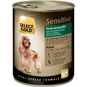 SELECT GOLD Sensitive Adult Hirsch Mit Kartoffeln 6x800 G 1 SELECT GOLD Sensitive Adult Hirsch Mit Kartoffeln 6x800 G