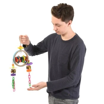 HappyBird Foraging Papageienspielzeug 2 Bangel 2 HappyBird Foraging Papageienspielzeug 2 Bangel – Bild 2