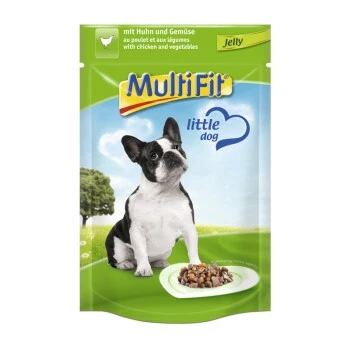 MultiFit Adult Little Dog Pouch Jelly 24x100g 1 MultiFit Adult Little Dog Pouch Jelly 24x100g