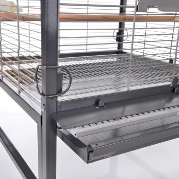 Montana Cages Voliere Paradiso 60 Hellgrau/ Dunkelgrau 2 Montana Cages Voliere Paradiso 60 Hellgrau/ Dunkelgrau – Bild 2