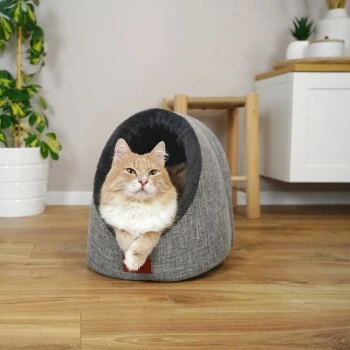 Schlitzohr Katzenhöhle Oskar Grau 3 Schlitzohr Katzenhöhle Oskar Grau – Bild 3