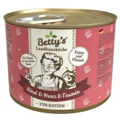 Betty's Landhausküche Rind & Herz 6 X 200g Für Katze