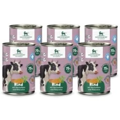 Knuffelwuff Nassfutter Rind Pur Mit Heidekartoffeln & Petersilie 6 X 400g