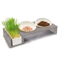 Ausgewählte Produkte 11 Canadian Cat Company Futterbar Cat Diner Grau/ Weiß