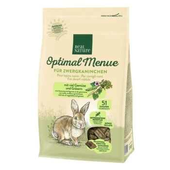 REAL NATURE „Optimal Menue“ Für Zwergkaninchen 1,5kg 1 REAL NATURE „Optimal Menue“ Für Zwergkaninchen 1,5kg