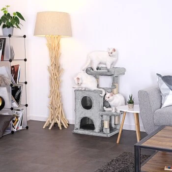 Lionto Kratzbaum, Höhe 80 Cm Dunkelgrau 2 Lionto Kratzbaum, Höhe 80 Cm Dunkelgrau – Bild 2